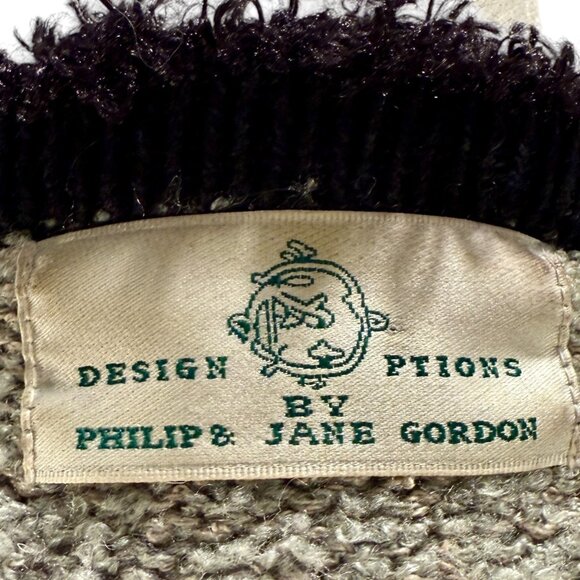 Vintage Design Options/ Philip & Jane Gordon Vintage Knit Cardigan with Rooster - Picture 3 of 8